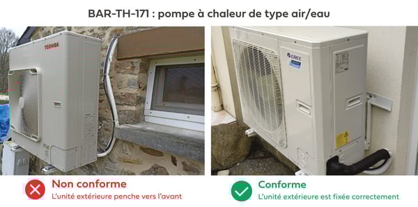 Bonnes pratiques CEE BAR-TH-171 pompe à chaleur  PAC unité extérieure