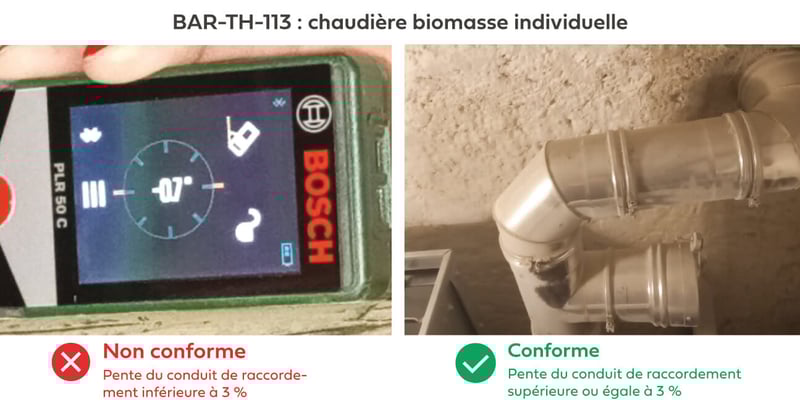 Bonnes pratiques CEE chaudière biomasse pente conduit